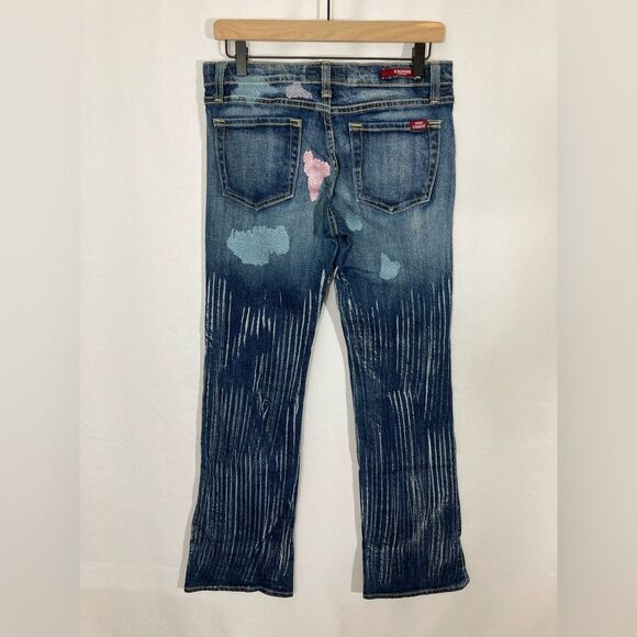 Vintage Miss Vigoss Jeans Women’s 5/6 Bootcut Mid Rise Embroidered Y2K - Picture 3 of 14